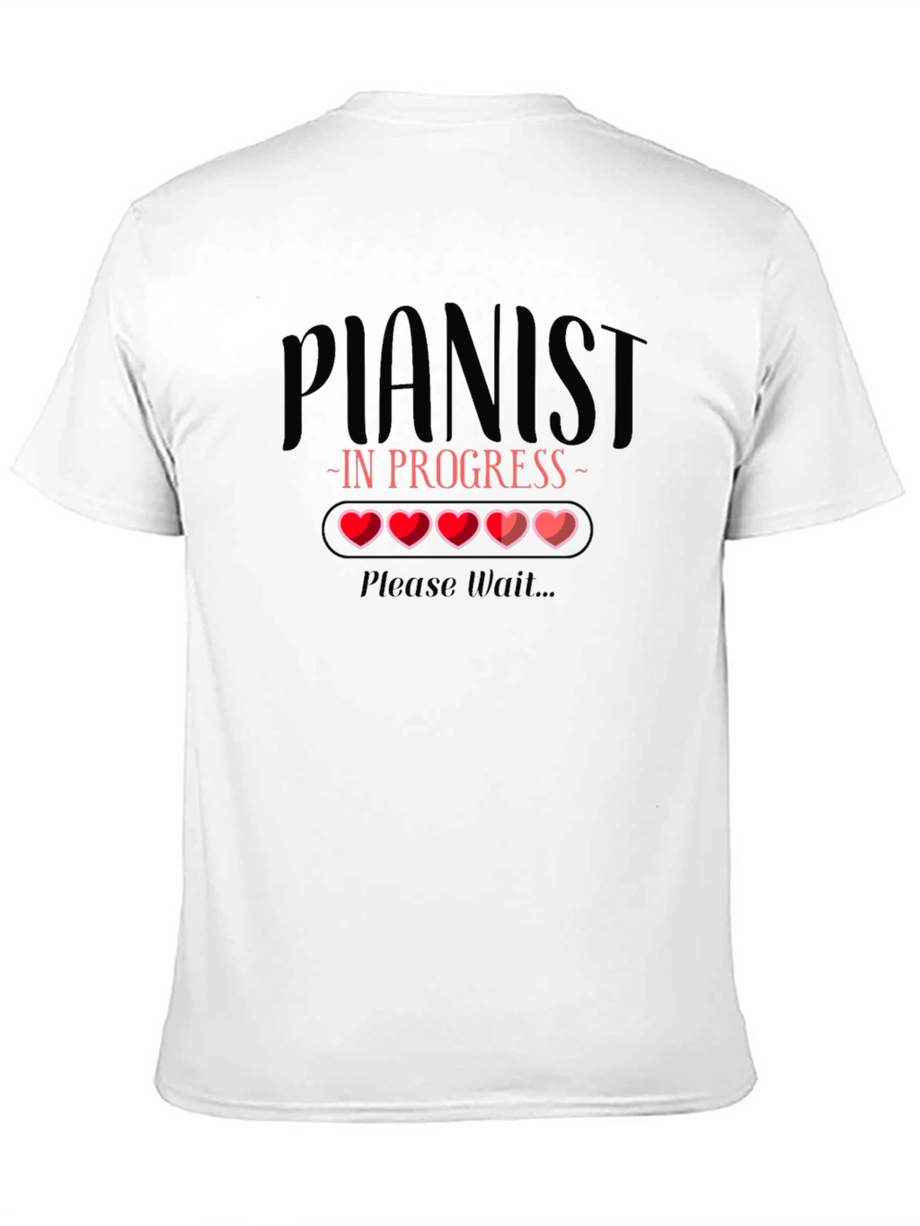 Pianist In Progress T-Shirt - Funny Musician Tee