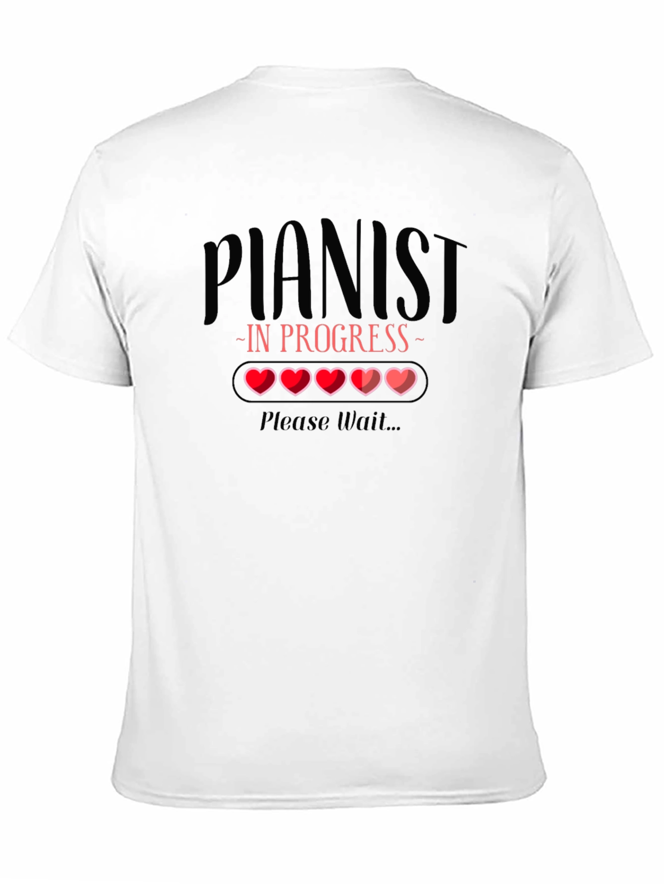 Pianist In Progress T-Shirt - Funny Musician Tee
