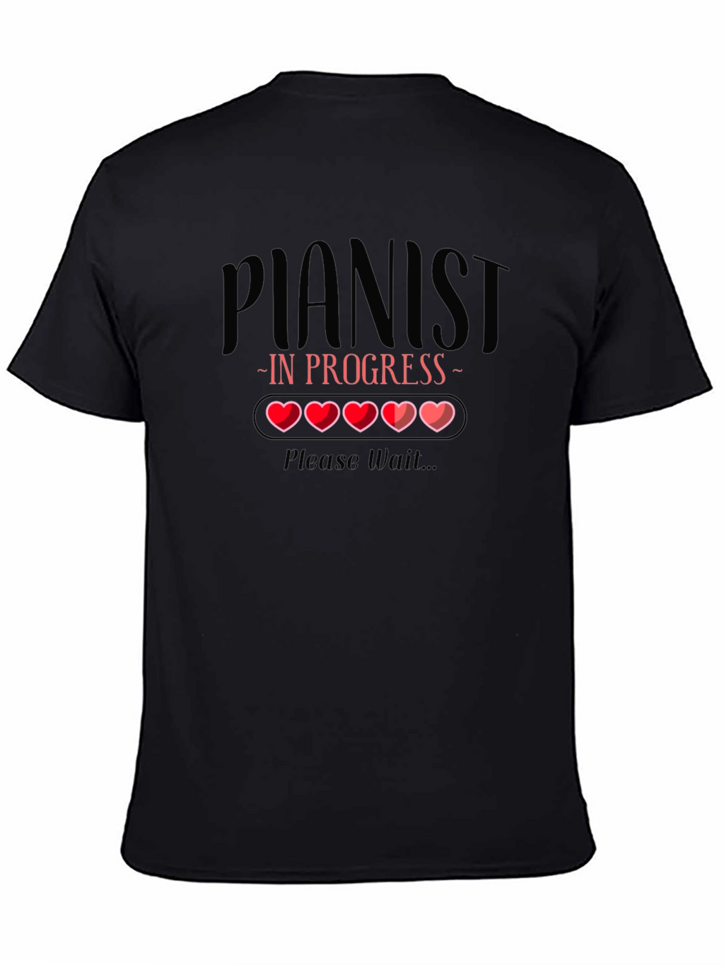 Pianist In Progress T-Shirt - Funny Musician Tee