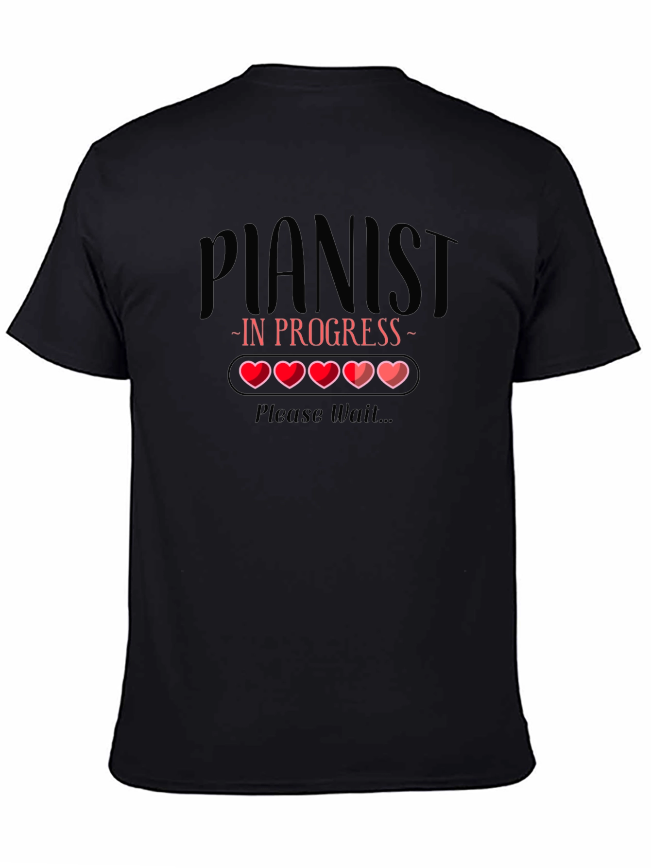 Pianist In Progress T-Shirt - Funny Musician Tee