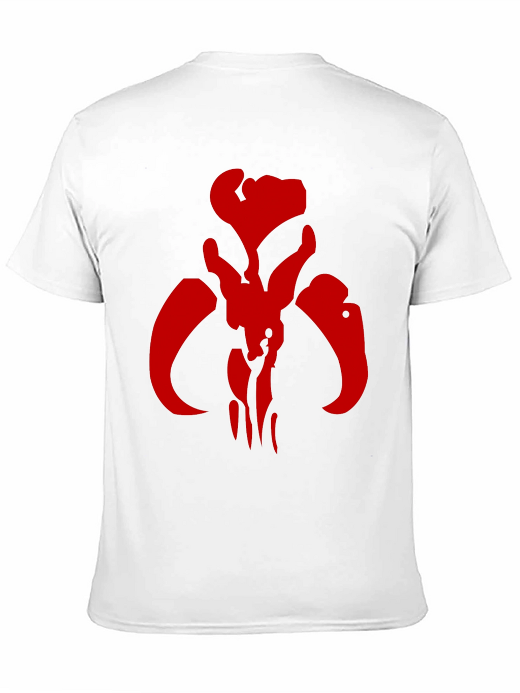 Red Mandalorian Symbol Black T-Shirt