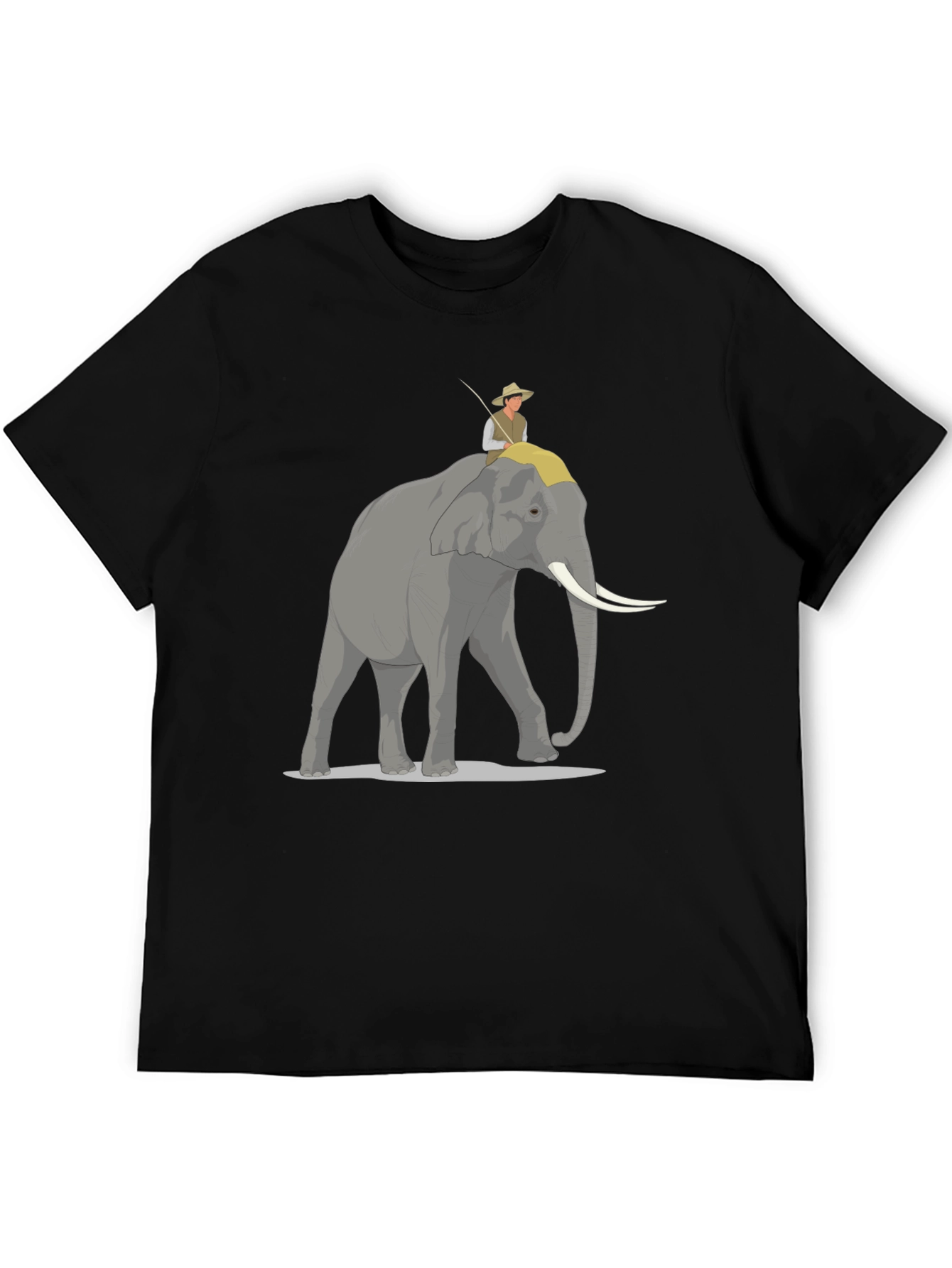Elephant Rider Graphic Tee - Adventure Style