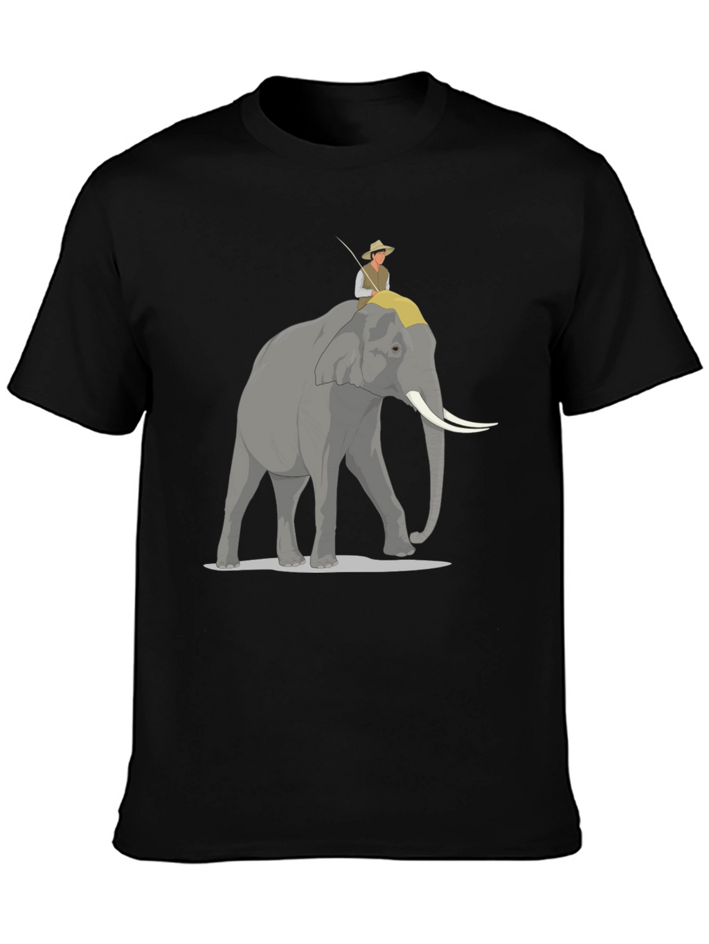 Elephant Rider Graphic Tee - Adventure Style