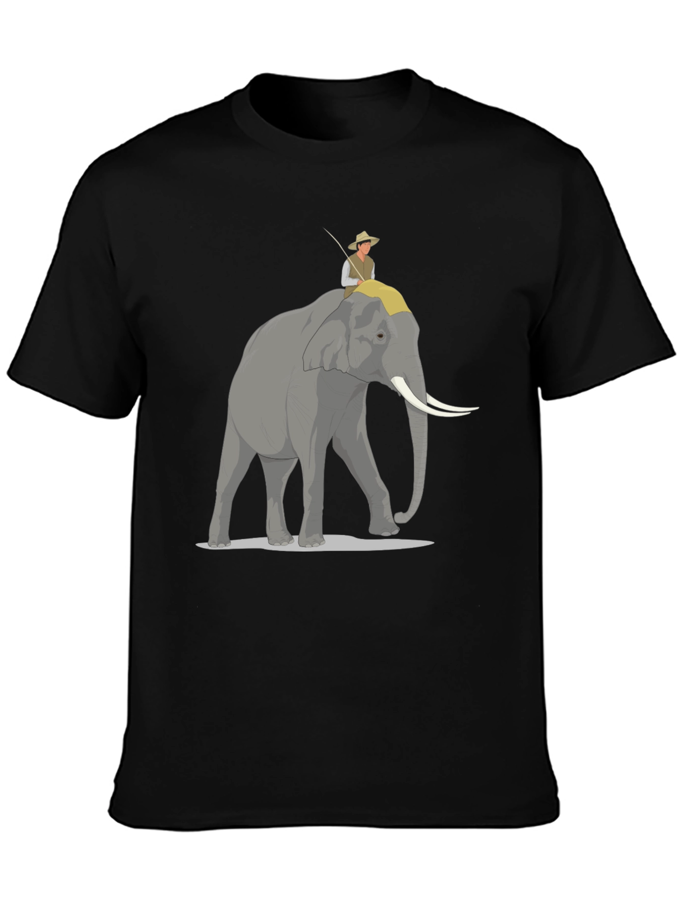 Elephant Rider Graphic Tee - Adventure Style
