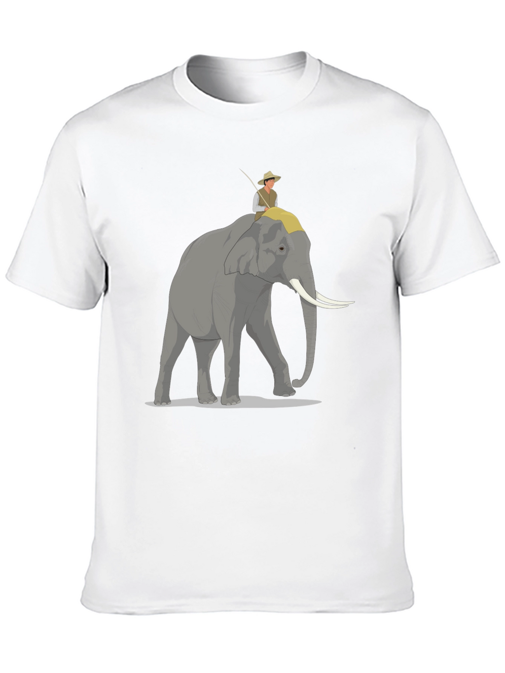Elephant Rider Graphic Tee - Adventure Style