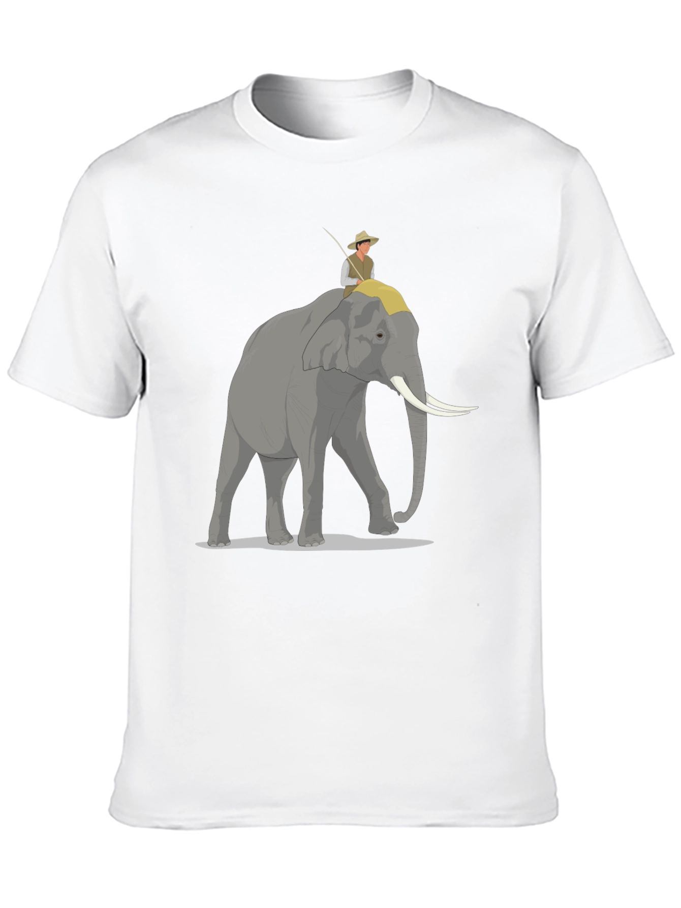 Elephant Rider Graphic Tee - Adventure Style