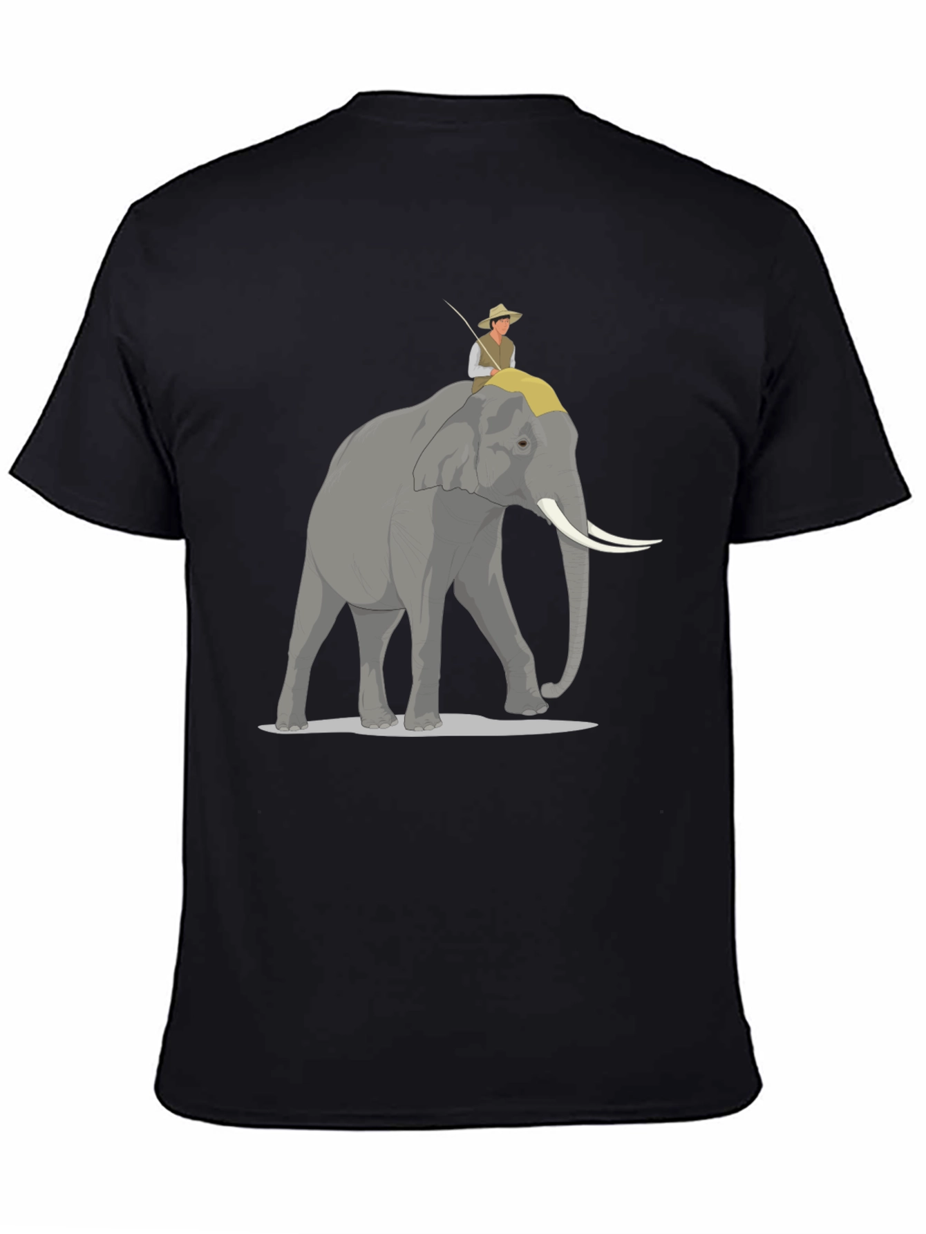 Elephant Rider Graphic Tee - Adventure Style