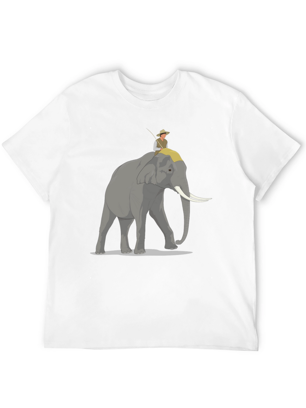 Elephant Rider Graphic Tee - Adventure Style