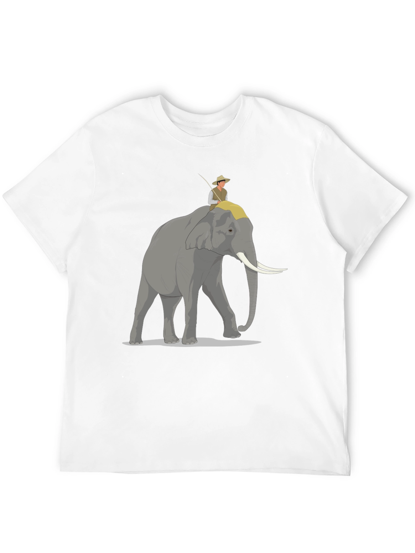 Elephant Rider Graphic Tee - Adventure Style