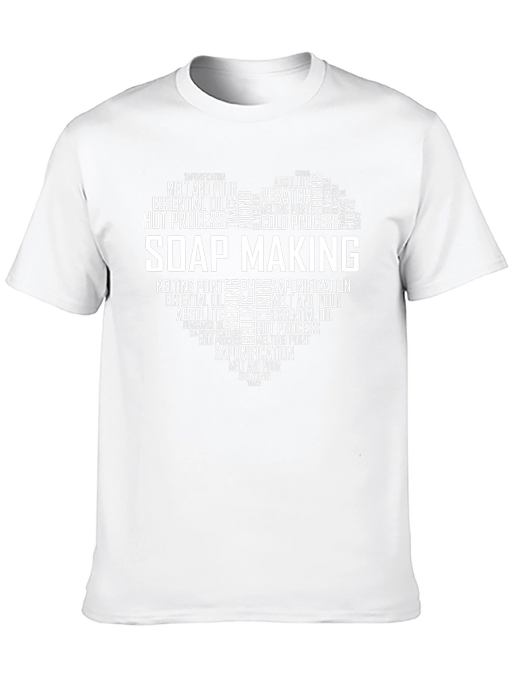 Soap Making Heart Graphic T-Shirt - Black Cotton Tee