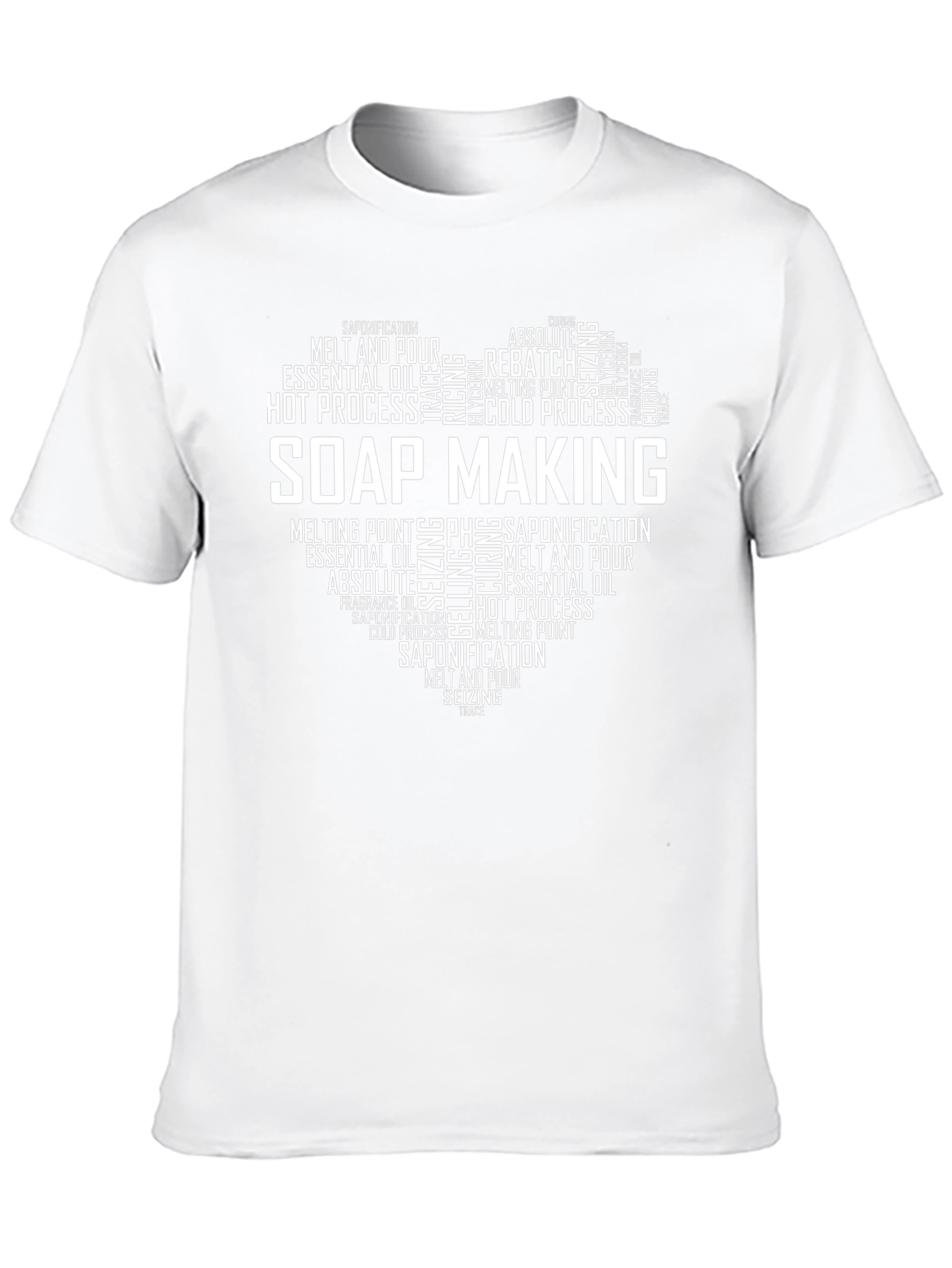 Soap Making Heart Graphic T-Shirt - Black Cotton Tee