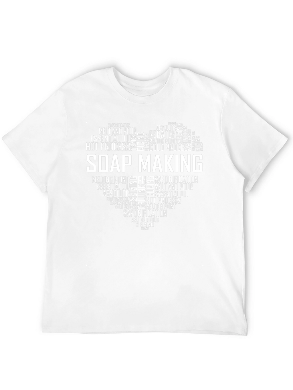 Soap Making Heart Graphic T-Shirt - Black Cotton Tee