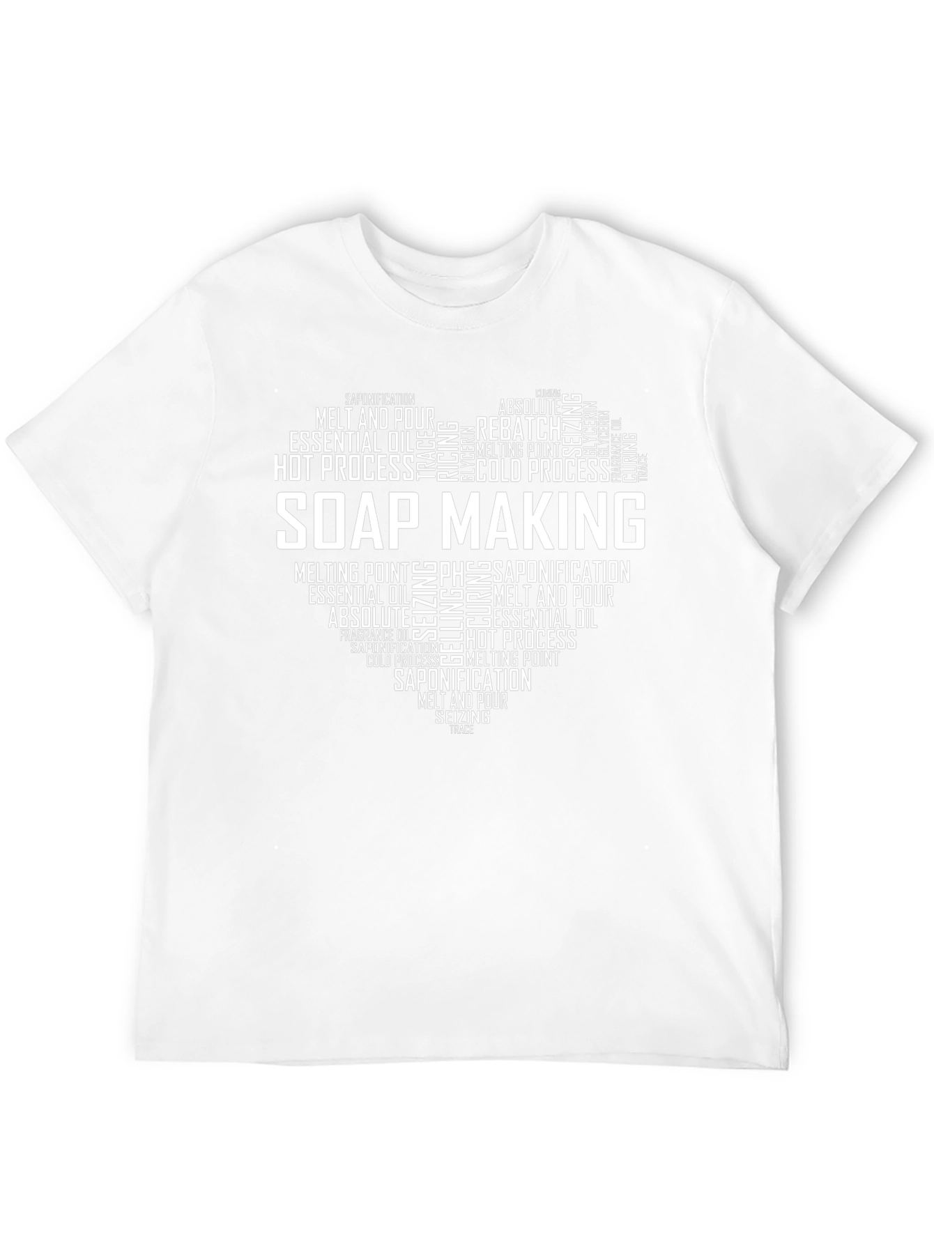 Soap Making Heart Graphic T-Shirt - Black Cotton Tee
