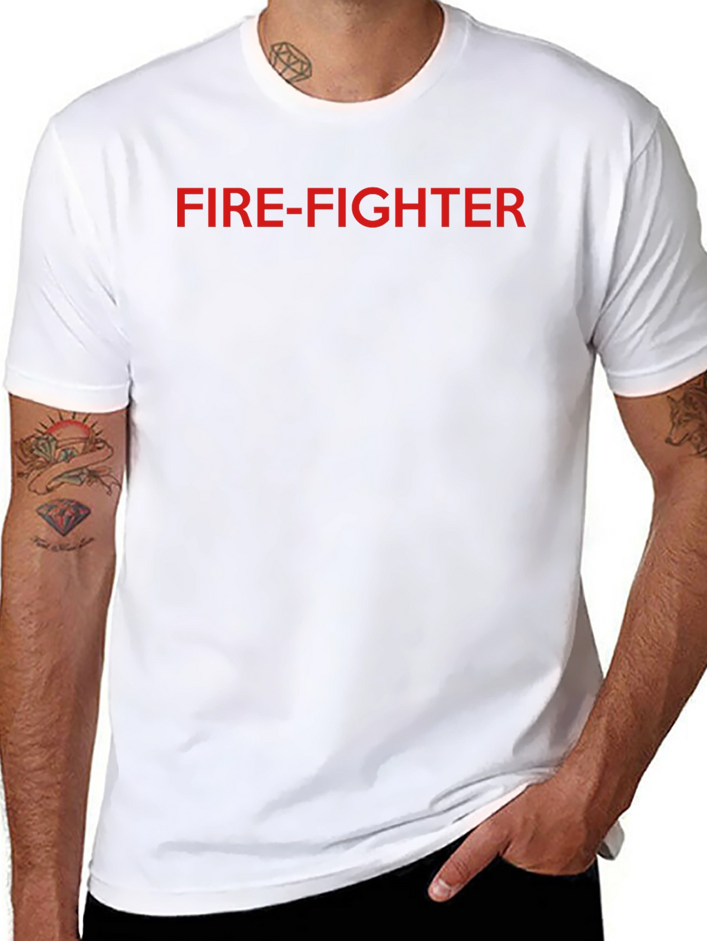 Fire-Fighter Graphic Tee - Heroic Design