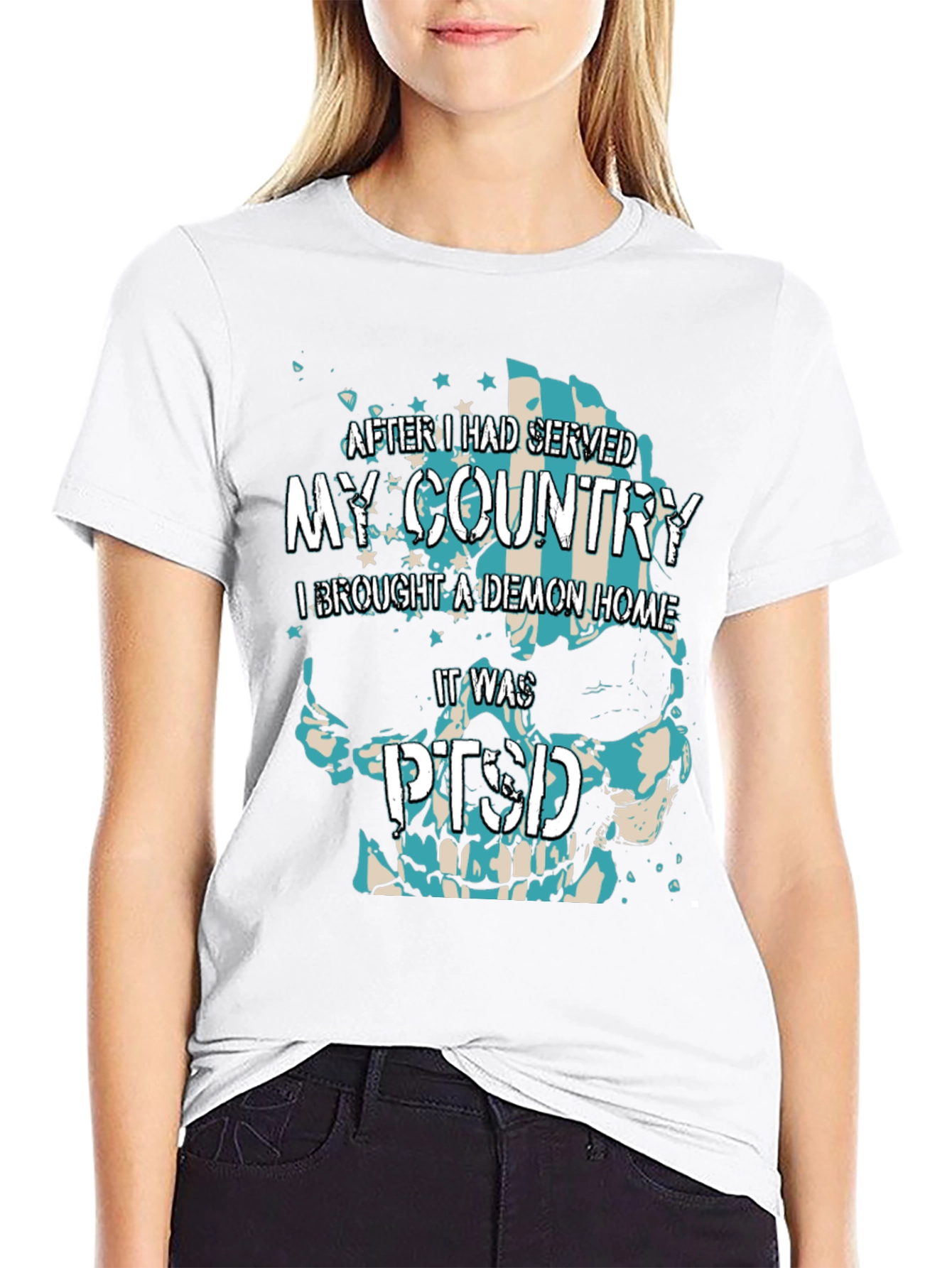 Patriotic PTSD Awareness T-Shirt