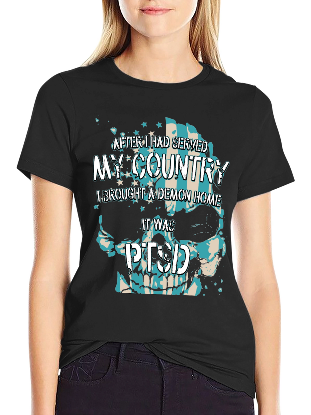 Patriotic PTSD Awareness T-Shirt