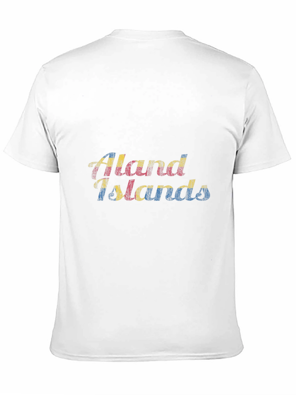 Aland Islands Flag Graphic T-Shirt