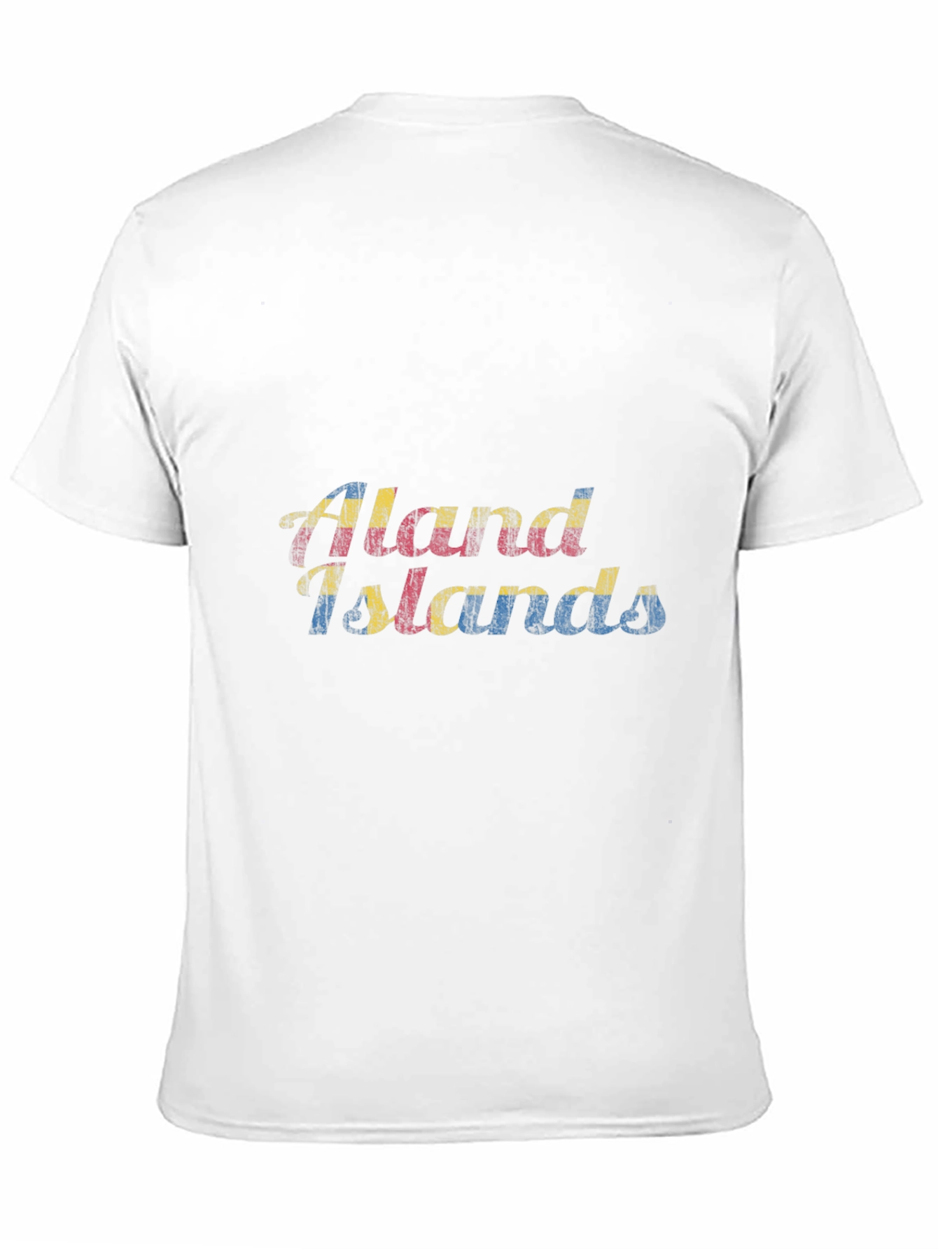 Aland Islands Flag Graphic T-Shirt
