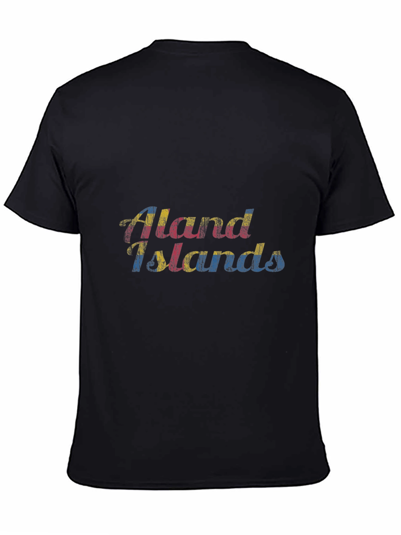 Aland Islands Flag Graphic T-Shirt