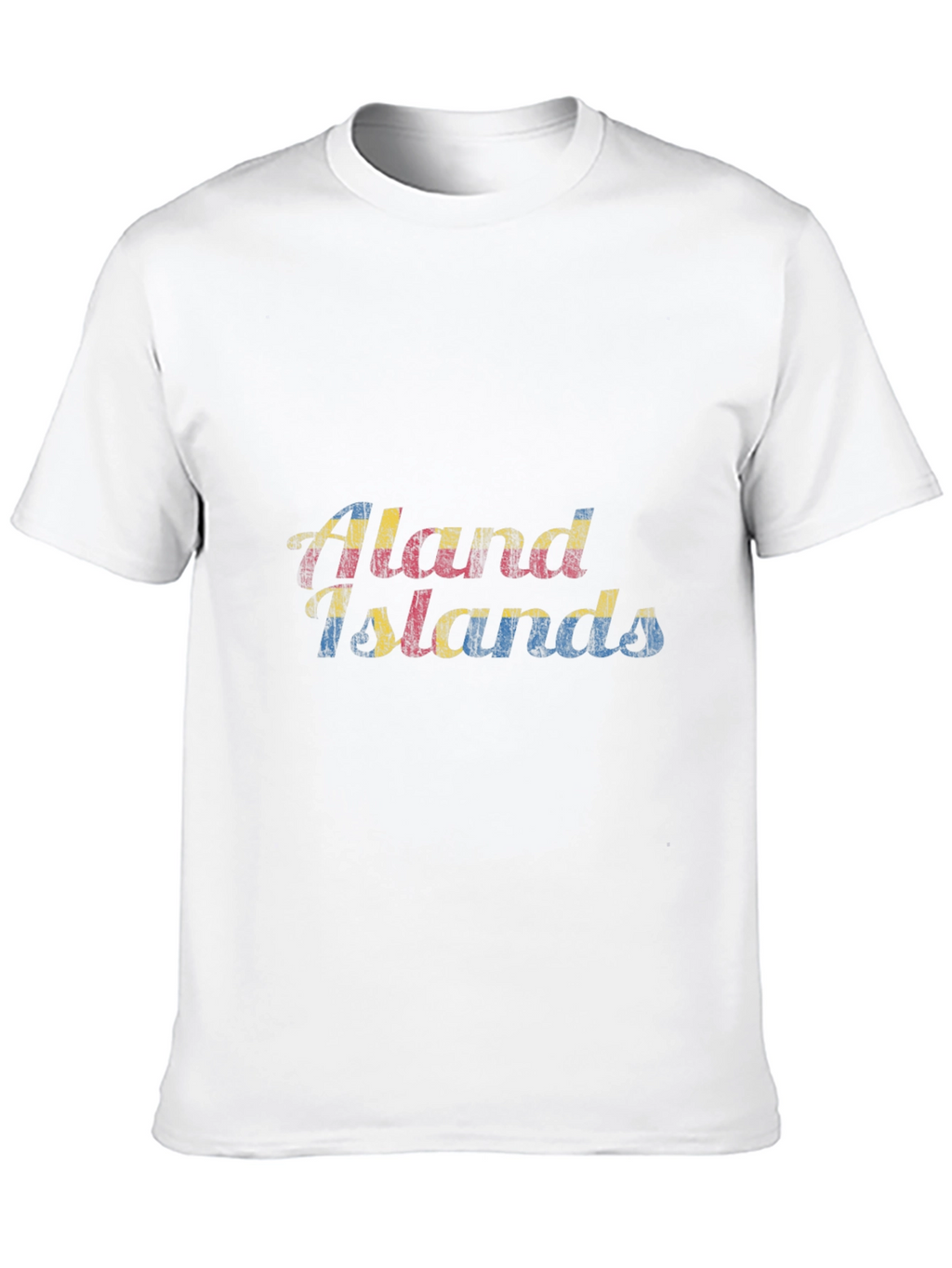 Aland Islands Flag Graphic T-Shirt
