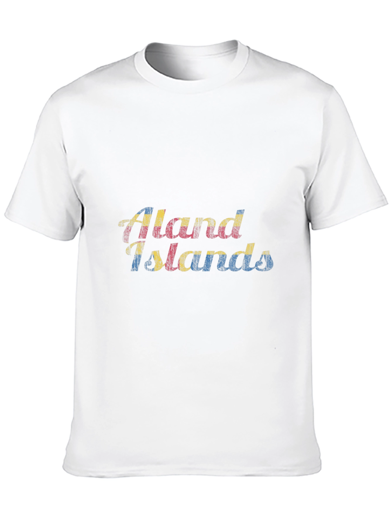 Aland Islands Flag Graphic T-Shirt