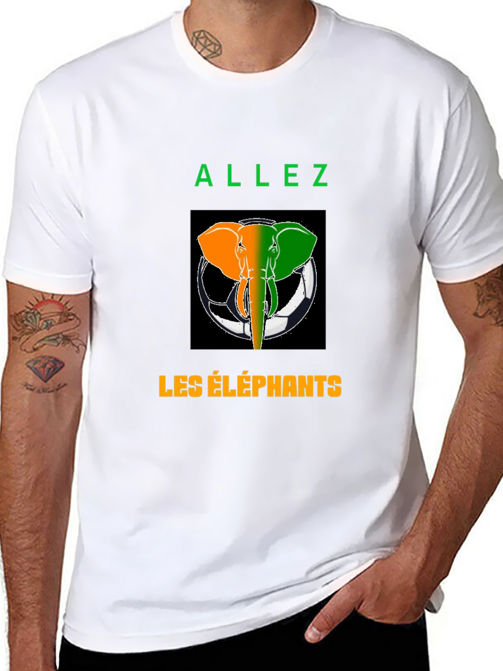 Allez Les Éléphants T-Shirt - Ivory Coast Soccer