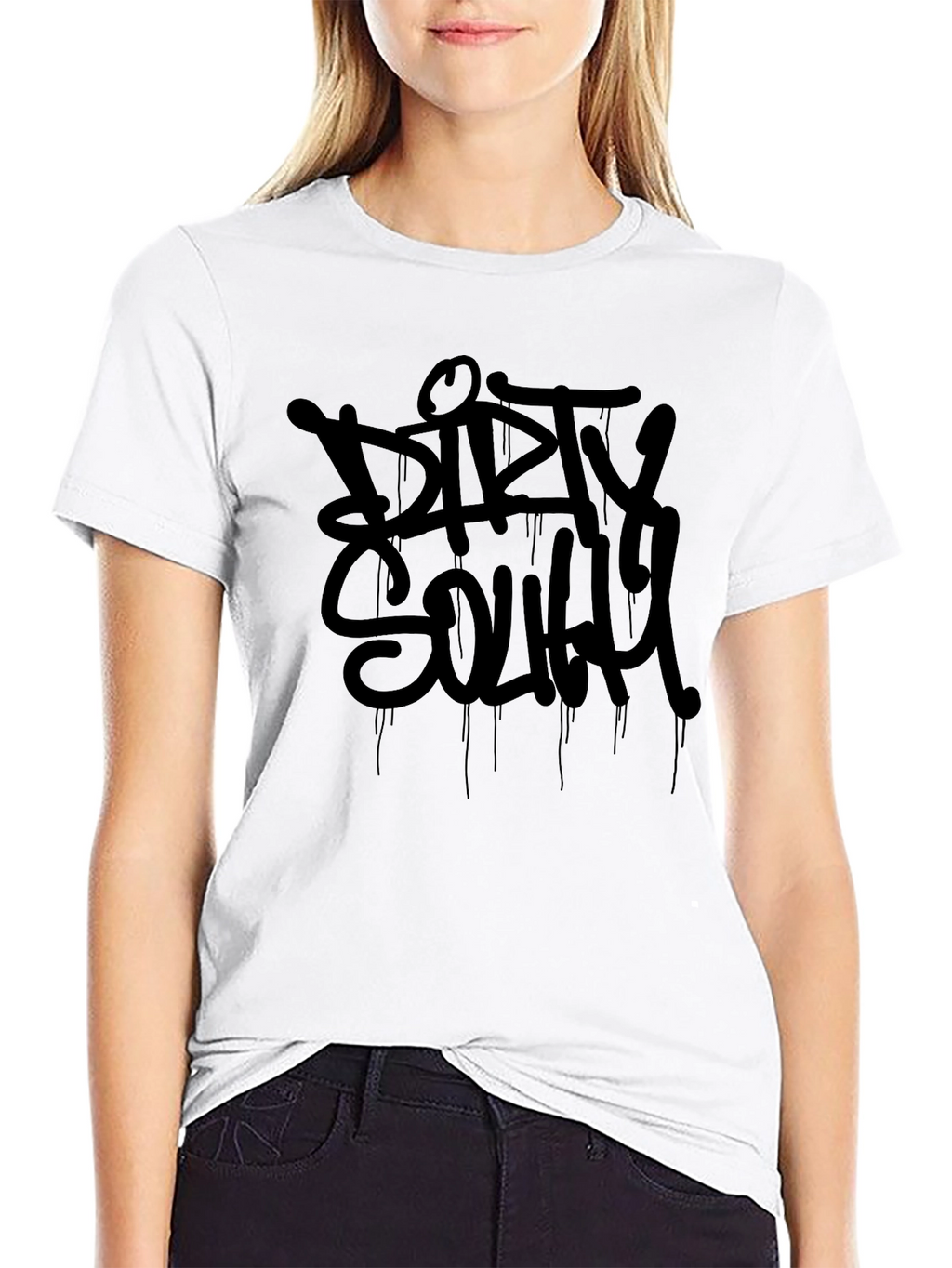 Dirty South Black Graphic Tee - Urban Style
