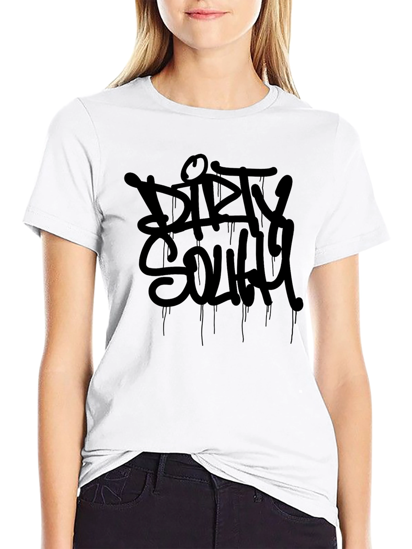 Dirty South Black Graphic Tee - Urban Style