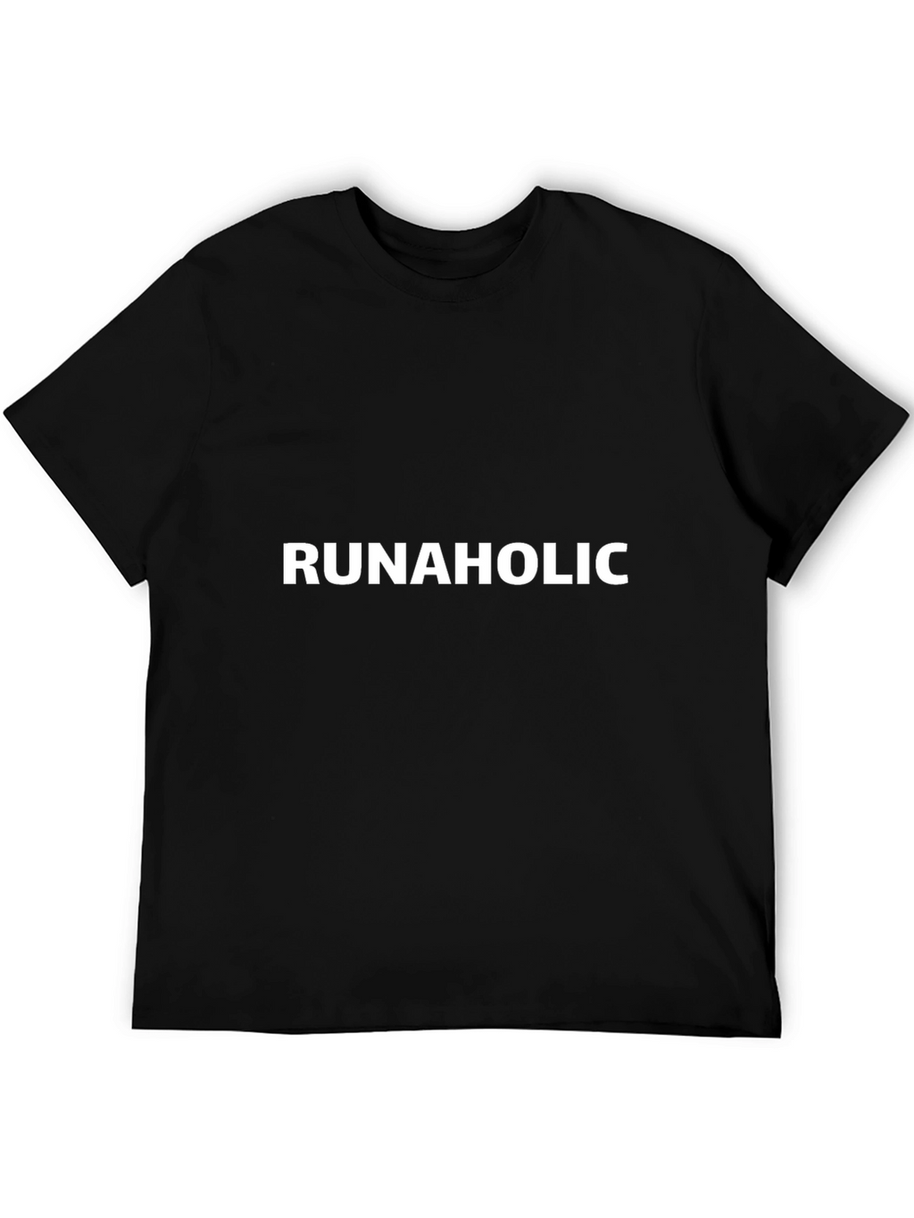 Runaholic Black T-Shirt - Perfect for Running Enthusiasts