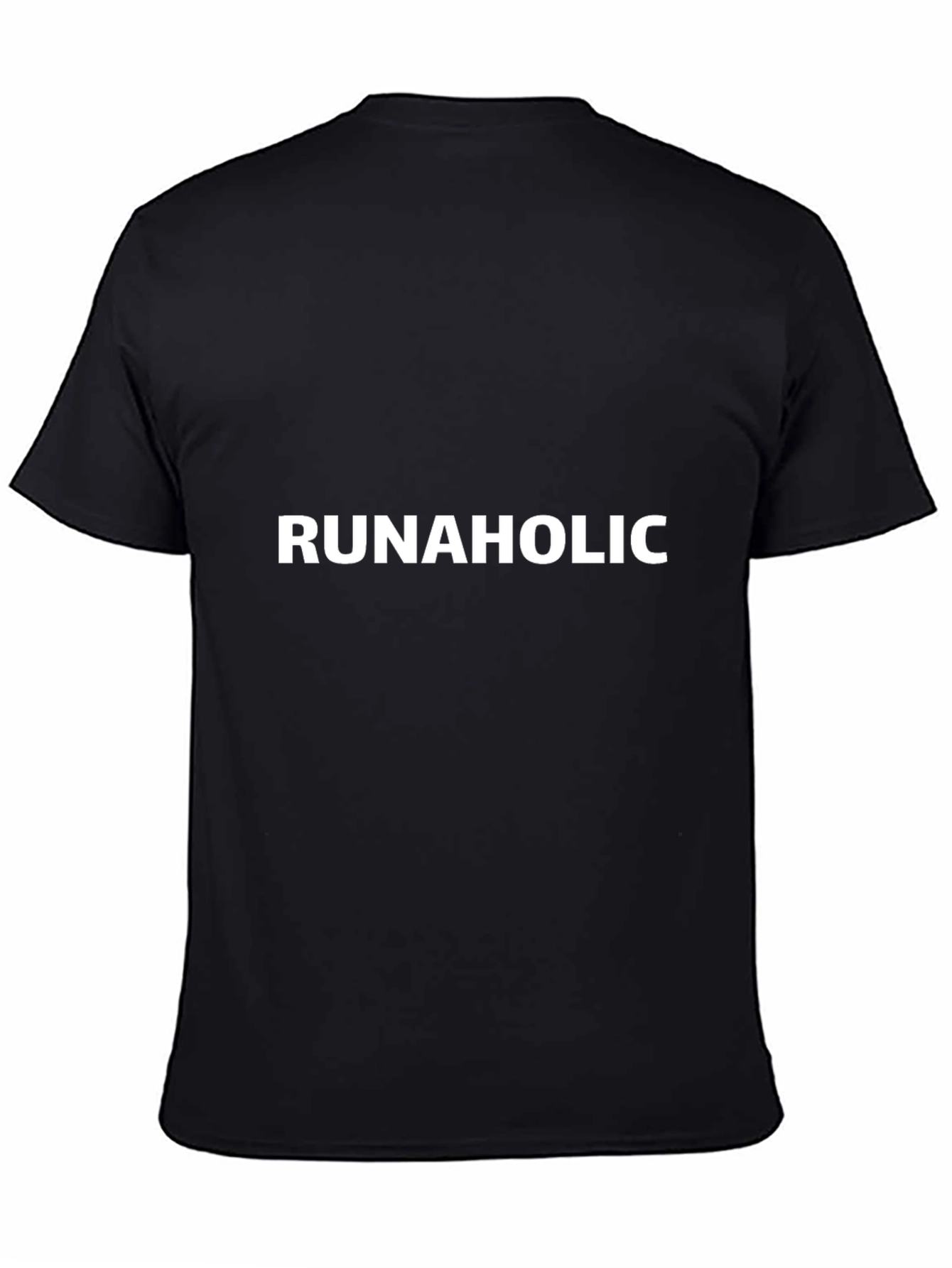 Runaholic Black T-Shirt - Perfect for Running Enthusiasts