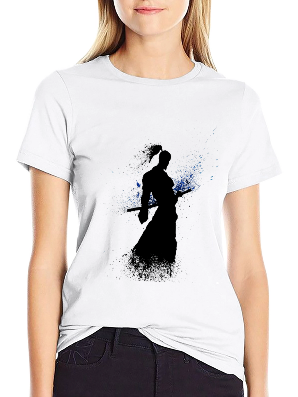 Samurai Silhouette Graphic T-Shirt