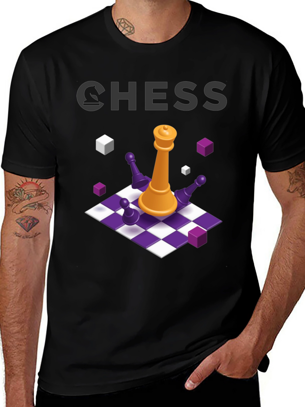 Chess Graphic T-Shirt - Strategy Game Tee