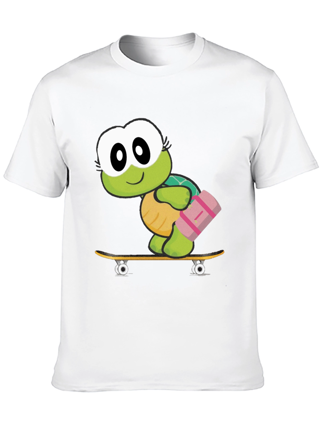 Turtle on Skateboard Graphic T-Shirt