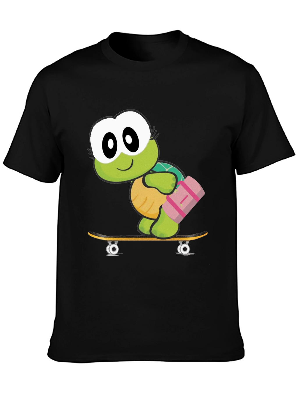 Turtle on Skateboard Graphic T-Shirt
