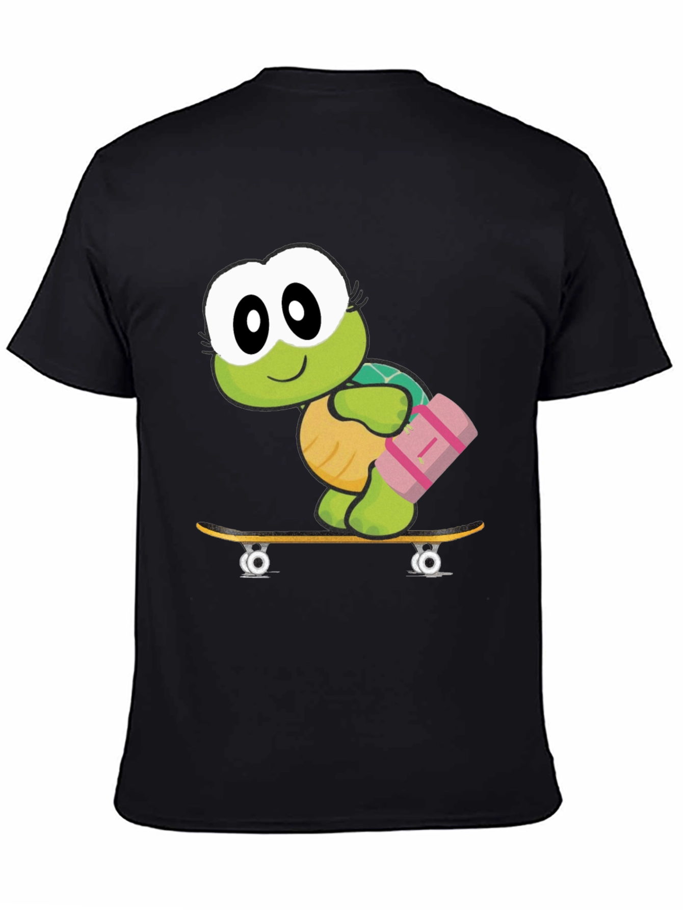 Turtle on Skateboard Graphic T-Shirt