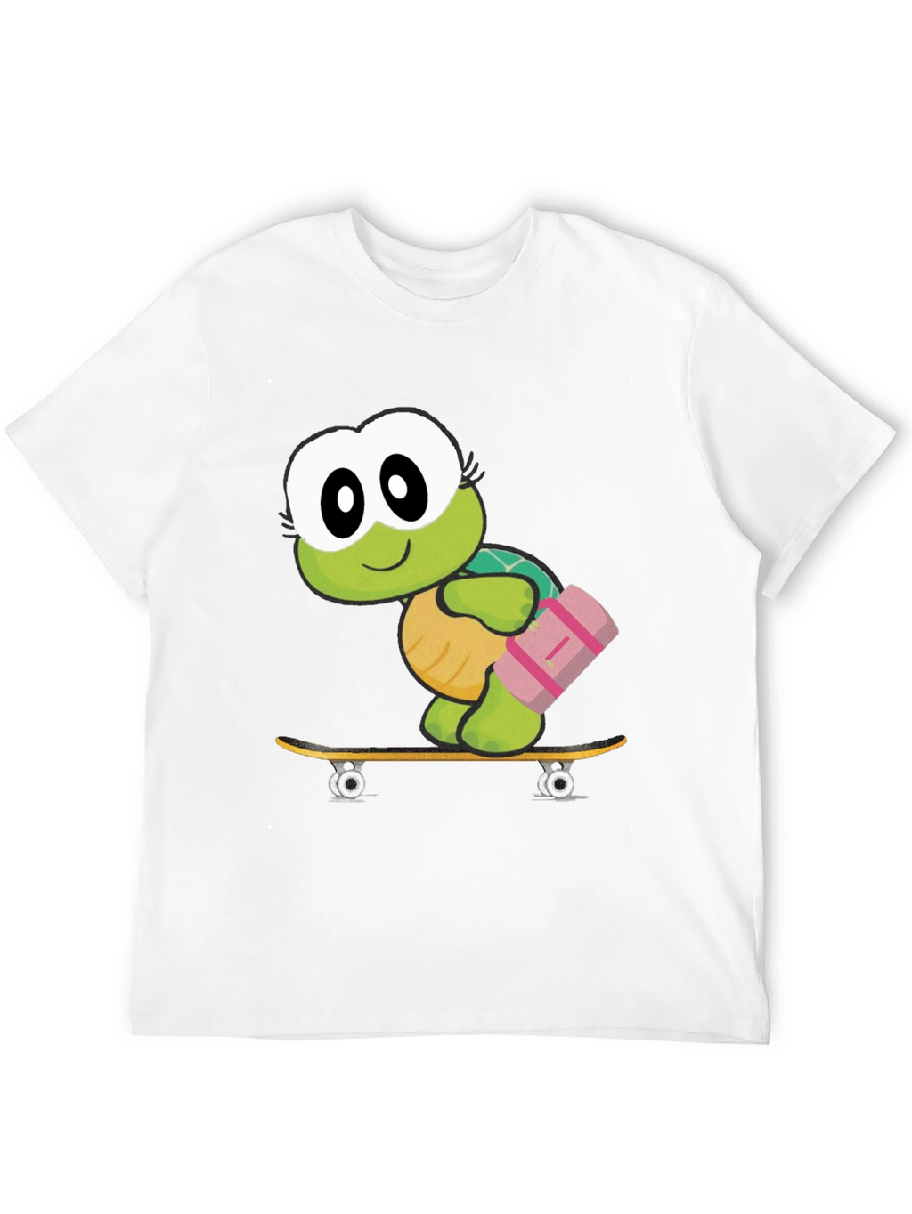 Turtle on Skateboard Graphic T-Shirt