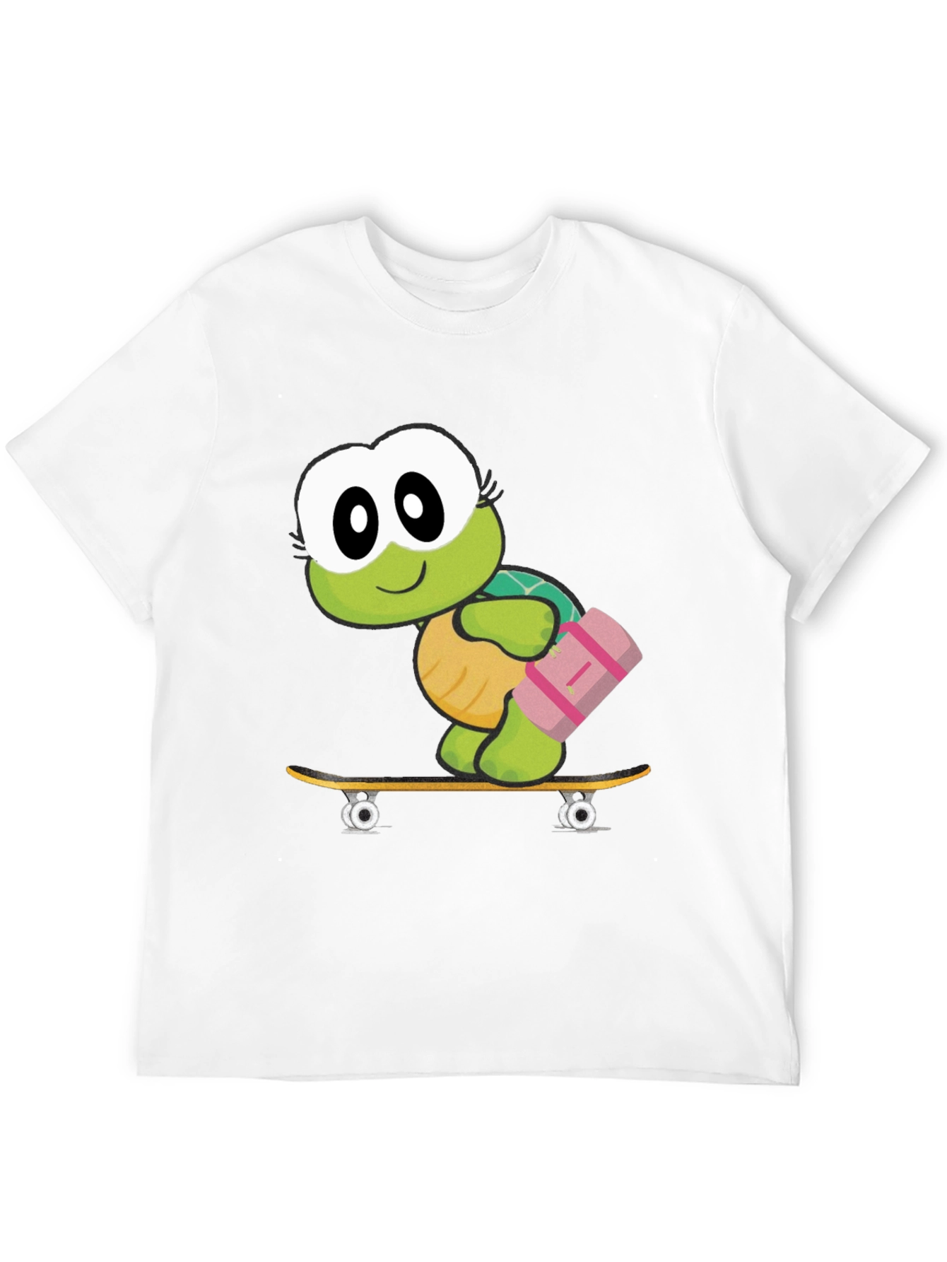Turtle on Skateboard Graphic T-Shirt