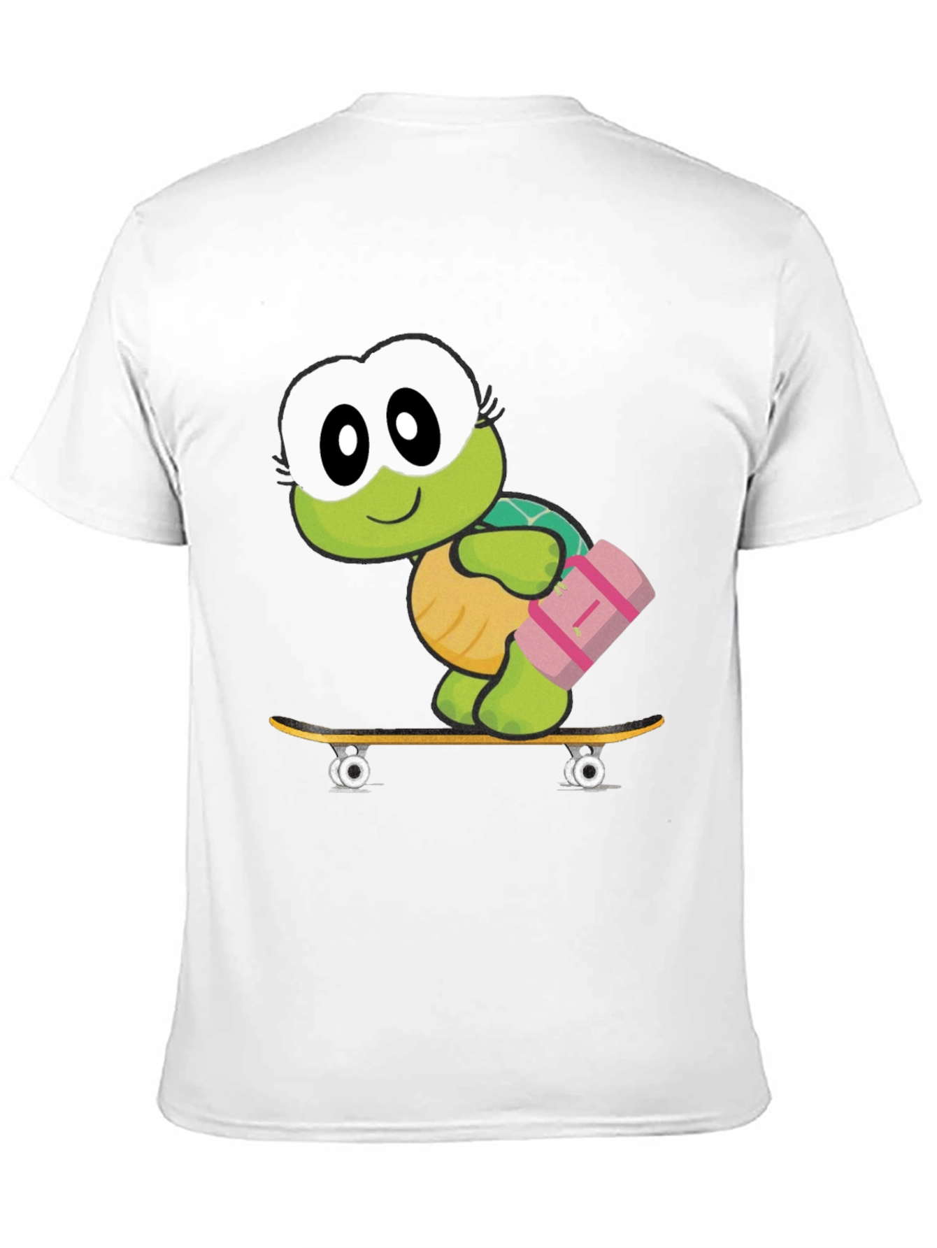 Turtle on Skateboard Graphic T-Shirt