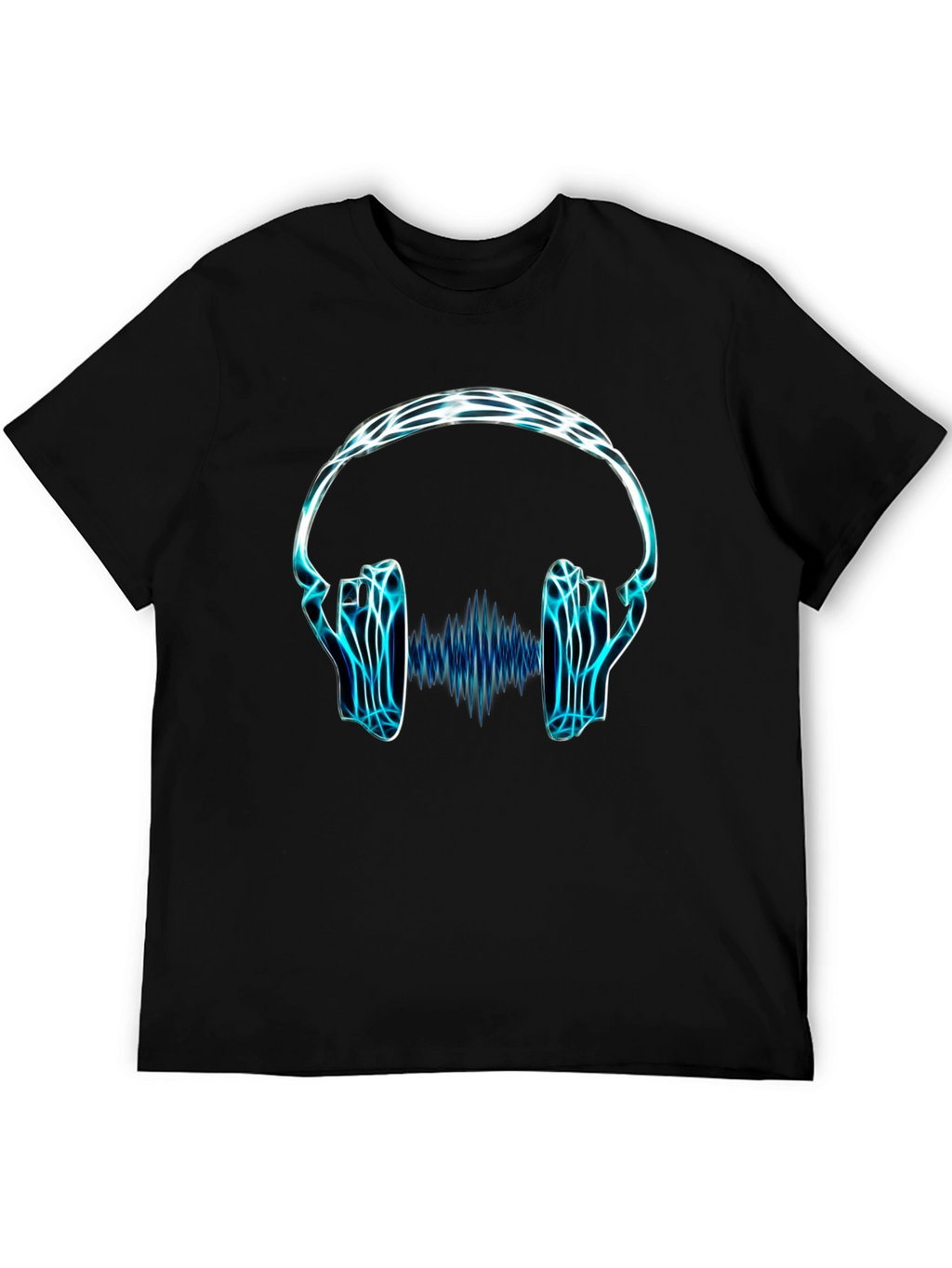 Electro Headphones Graphic Tee - Black