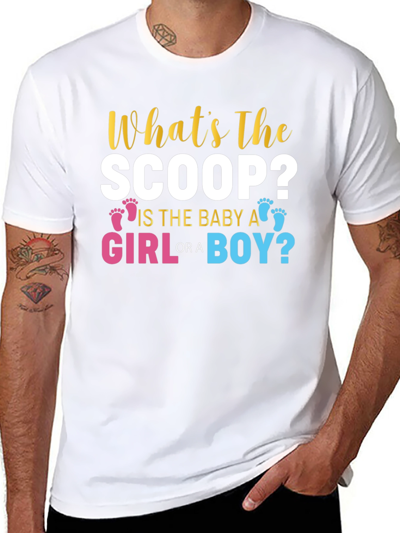 Whats The Scoop? Gender Reveal T-Shirt