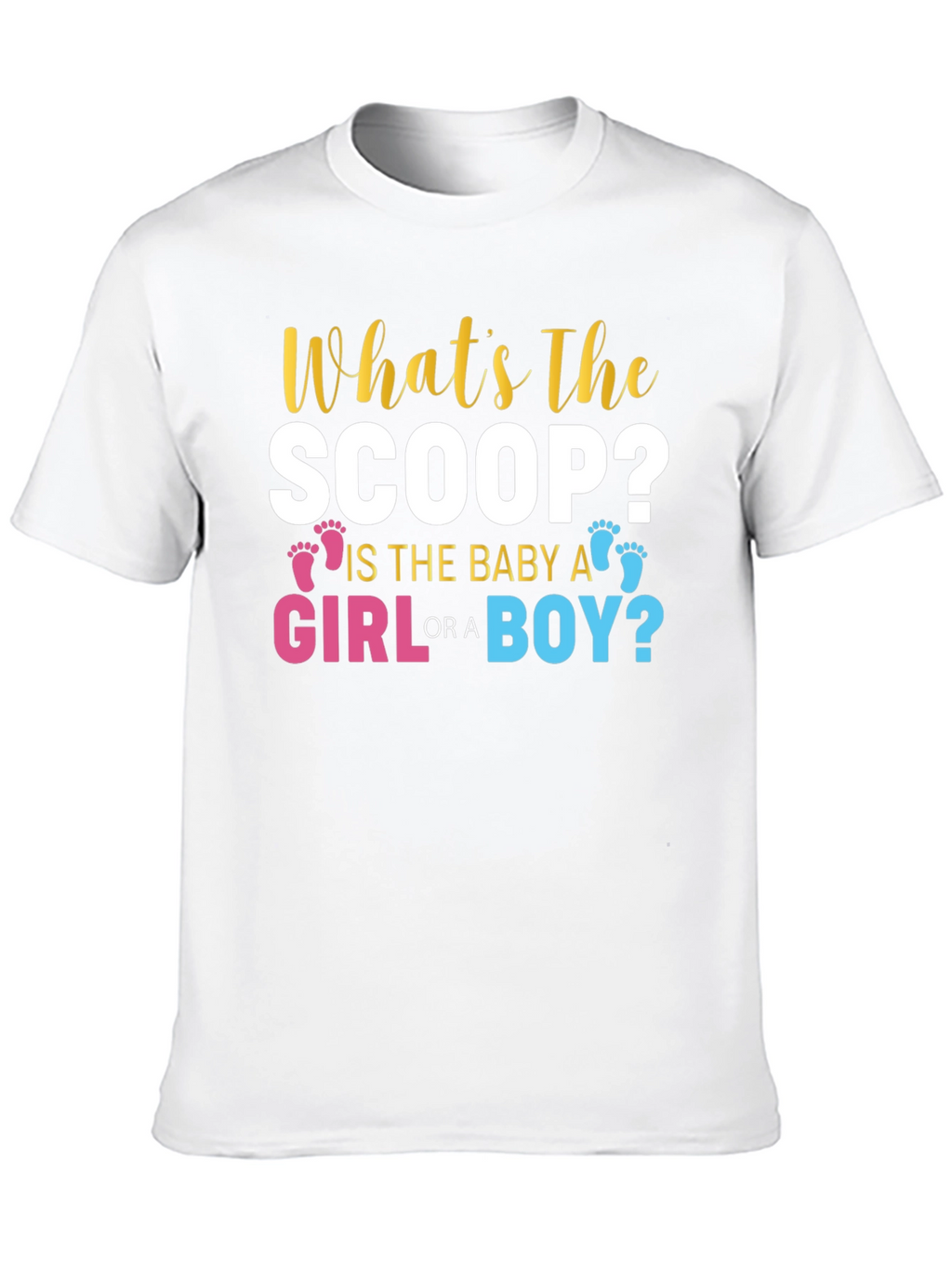 Whats The Scoop? Gender Reveal T-Shirt