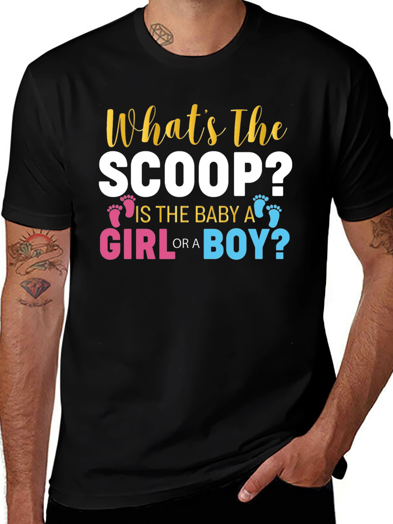 Whats The Scoop? Gender Reveal T-Shirt