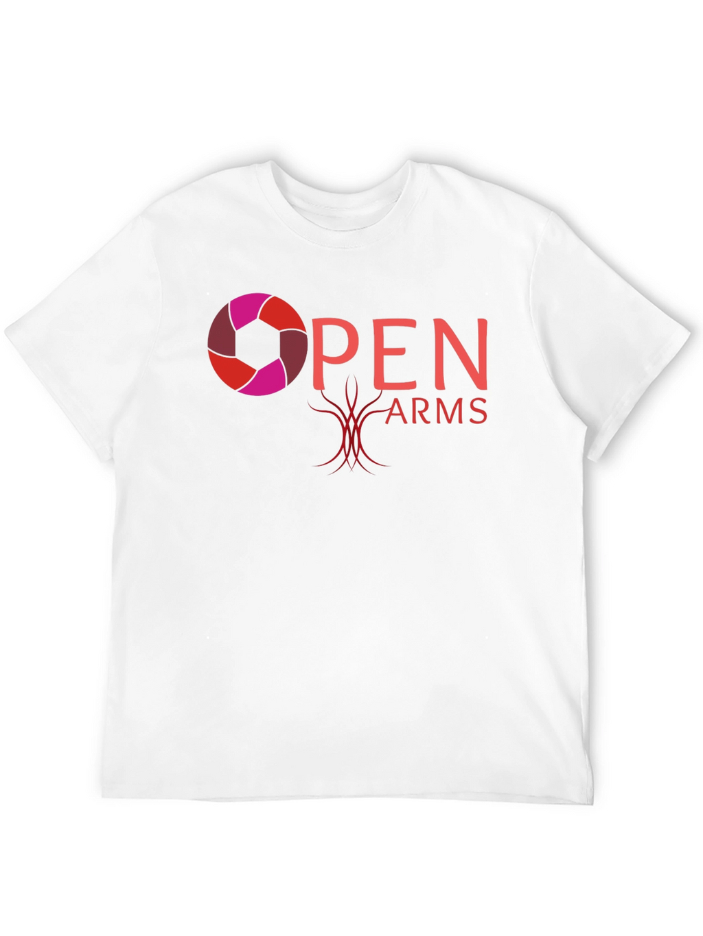 Open Arms Graphic T-Shirt - Black