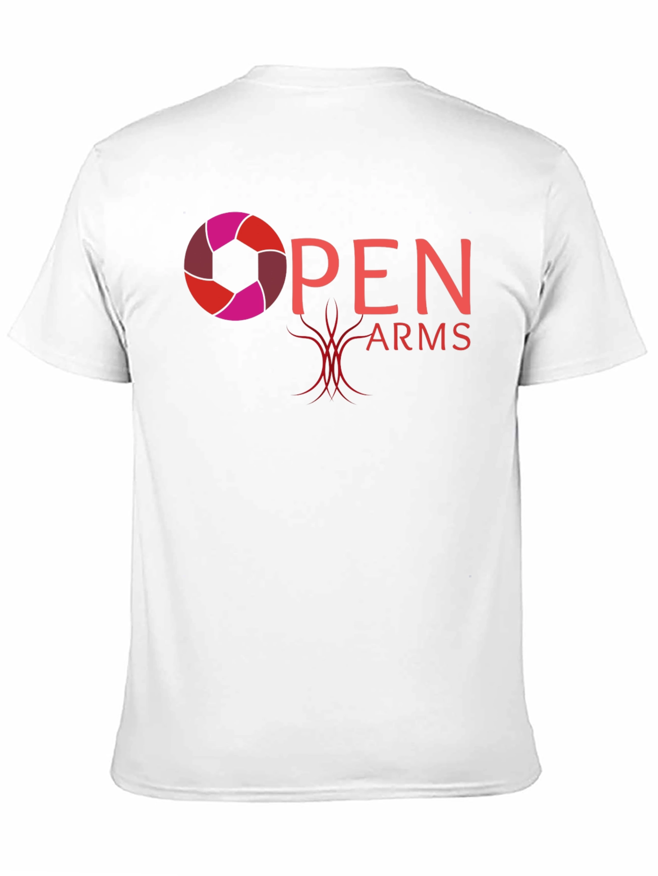 Open Arms Graphic T-Shirt - Black