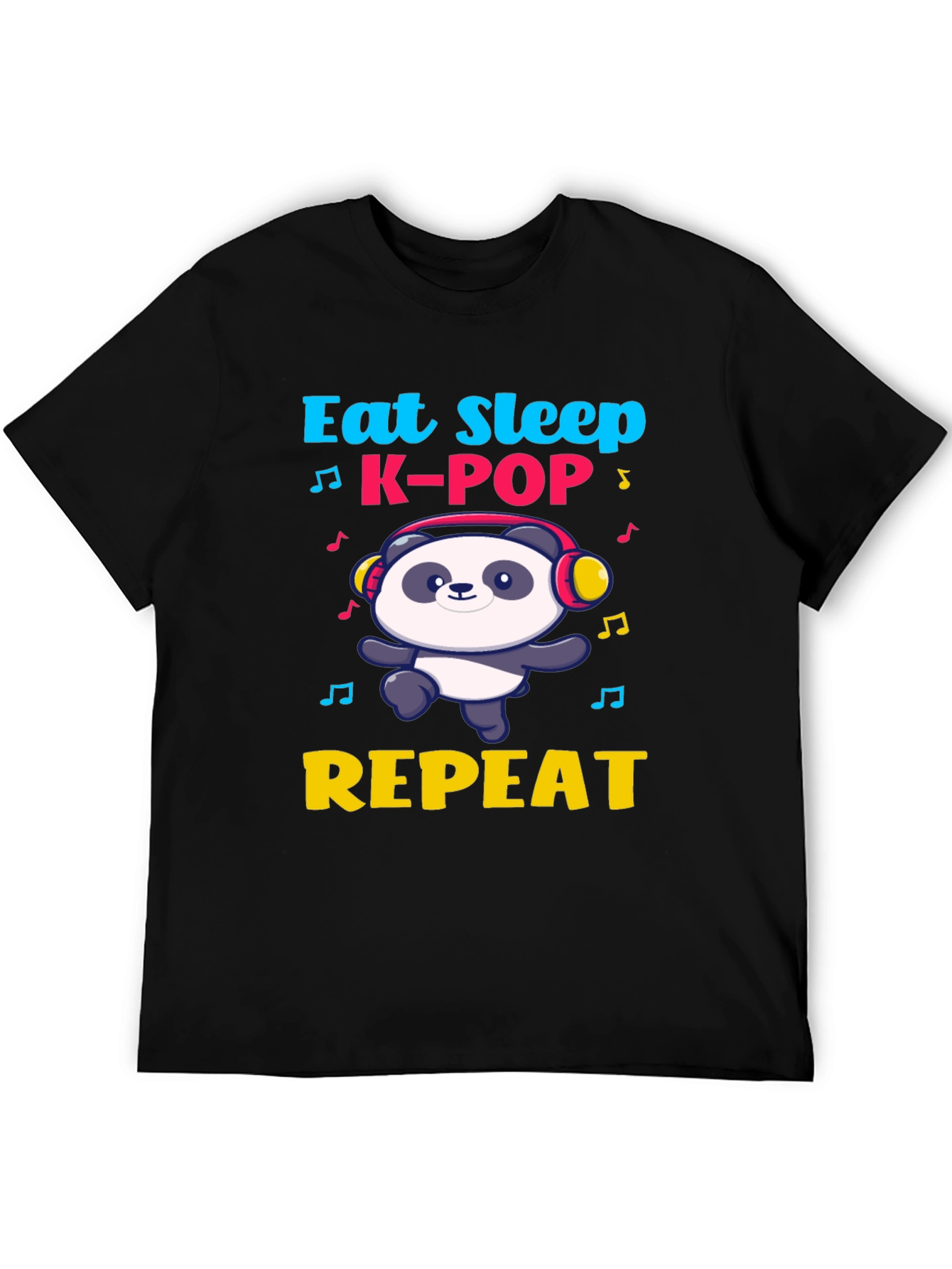Eat Sleep K-Pop Panda T-Shirt