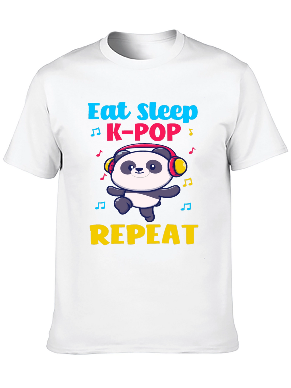 Eat Sleep K-Pop Panda T-Shirt