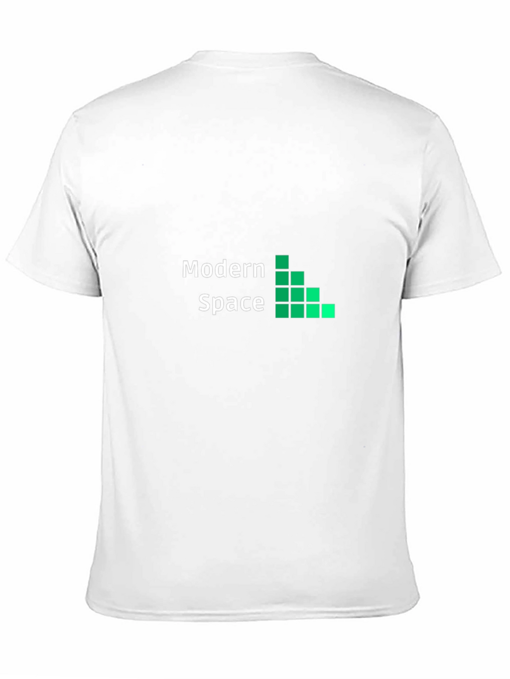 Modern Space Black Graphic Tee for Men