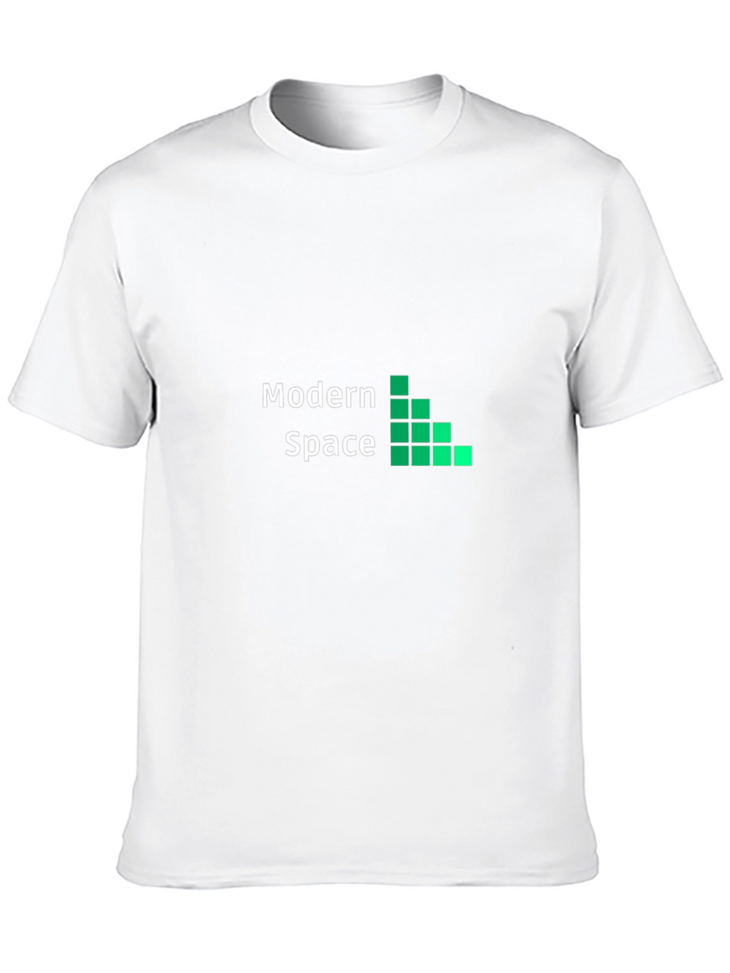 Modern Space Black Graphic Tee for Men