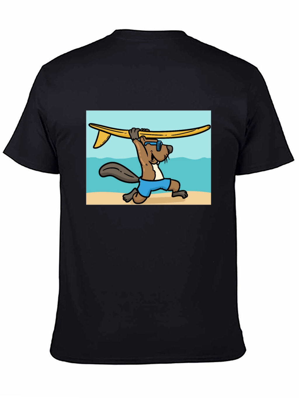 Surfing Beaver Graphic Tee