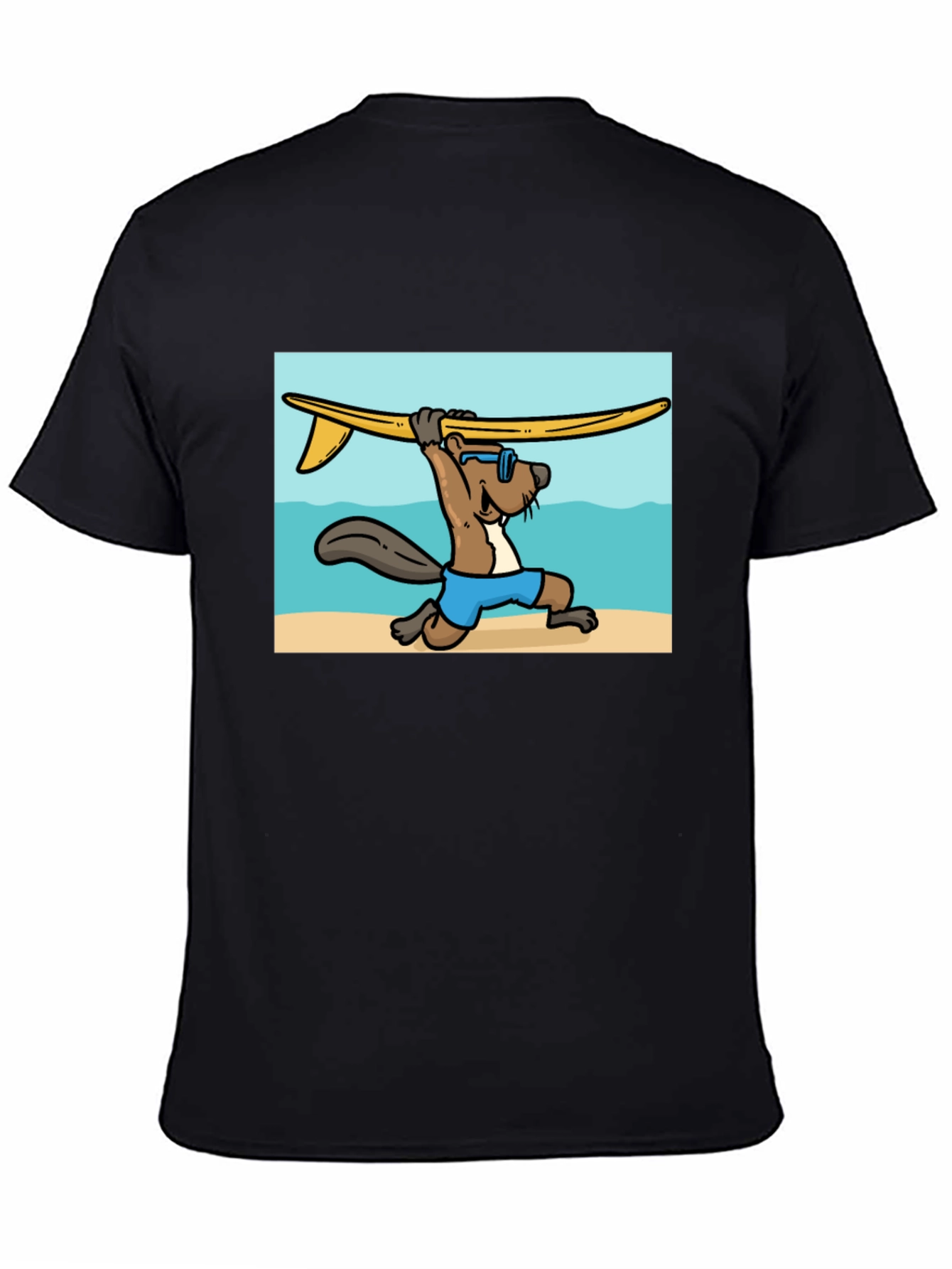 Surfing Beaver Graphic Tee